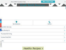 Tablet Screenshot of exaltbirthservices.com